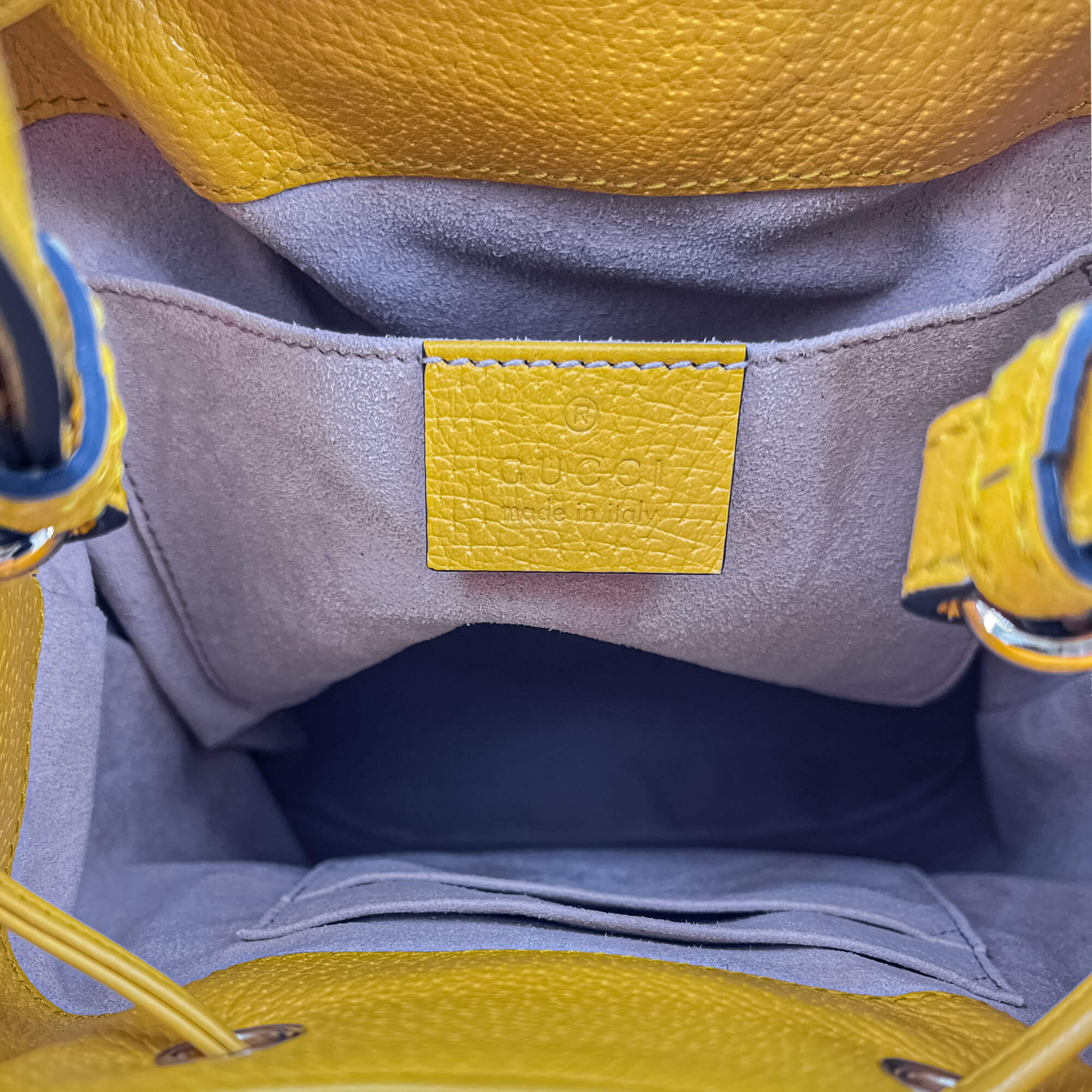 Ophidia GG Flora Small Yellow Limited Edition Bucket Bag