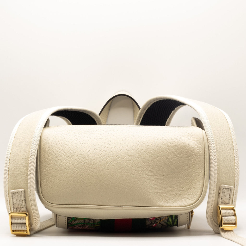 Ophidia GG Supreme Flora Day Backpack White 547965