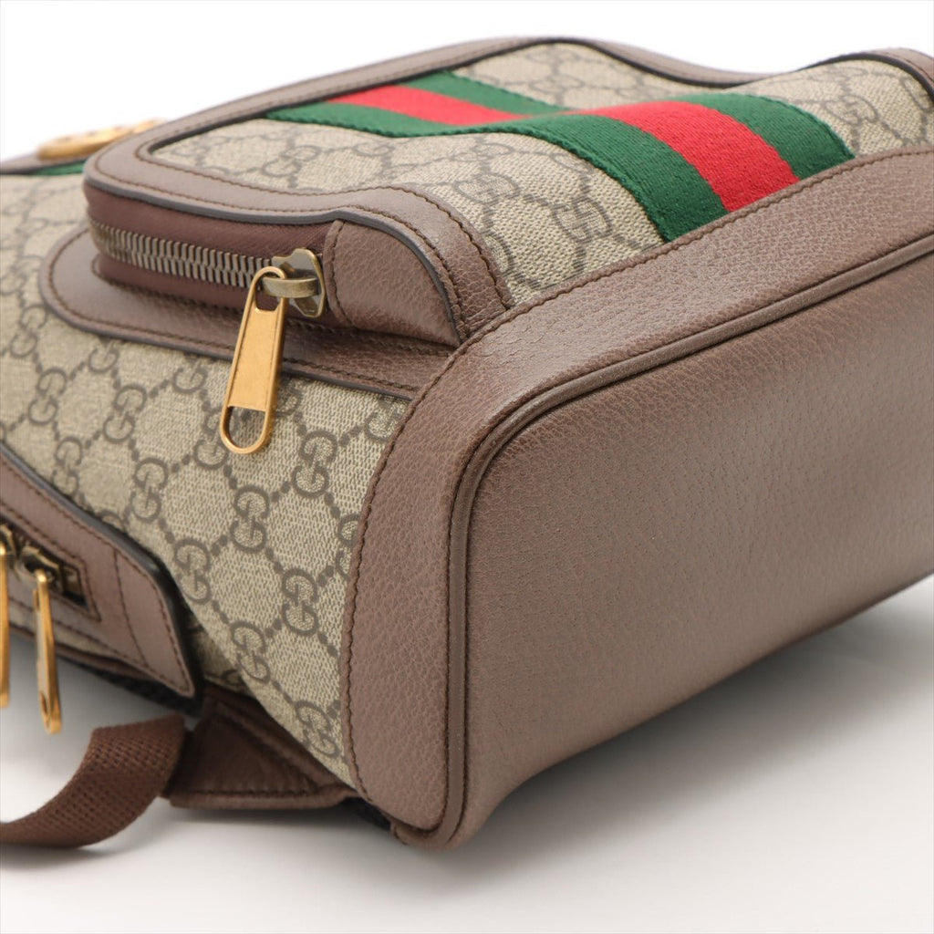 Ophidia GG Supreme Small Backpack Beige Red/Green Web