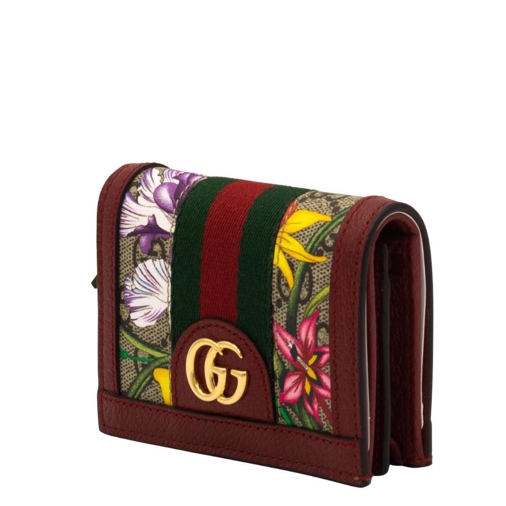 Ophidia Red Supreme GG Flora Wallet