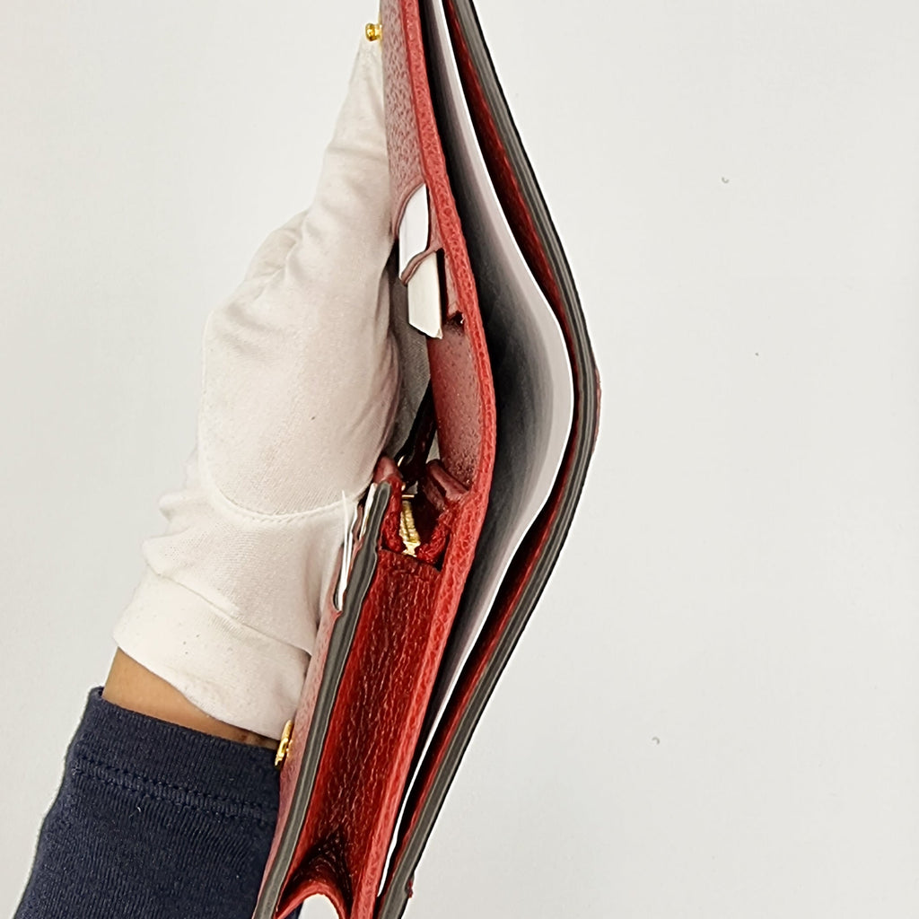 Ophidia Red Supreme GG Flora Wallet