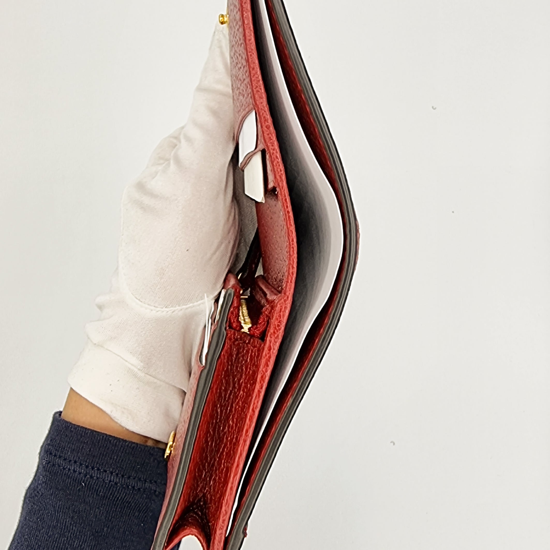 Ophidia Red Supreme GG Flora Wallet