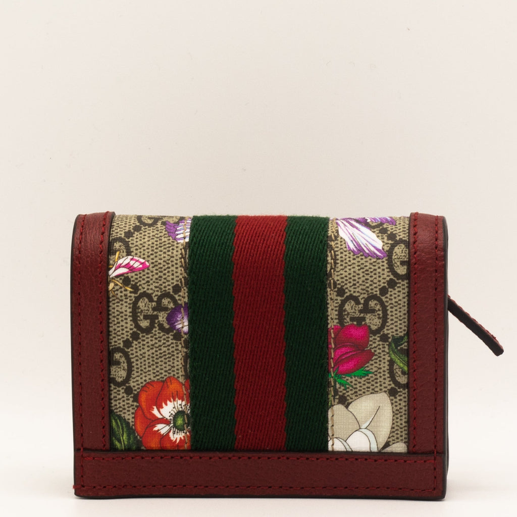 Ophidia Red Supreme GG Flora Wallet