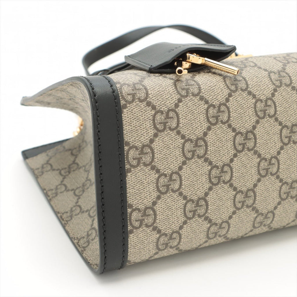 Padlock Small GG Supreme Shoulder Bag Beige