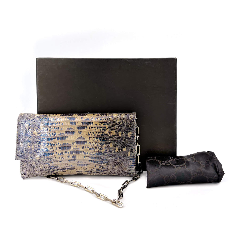 Pochette Brown Lizzard