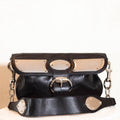 Romy Leather Medium Shoulder Bag Black