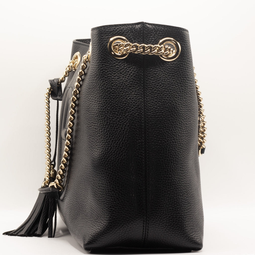Soho Chain Black Leather