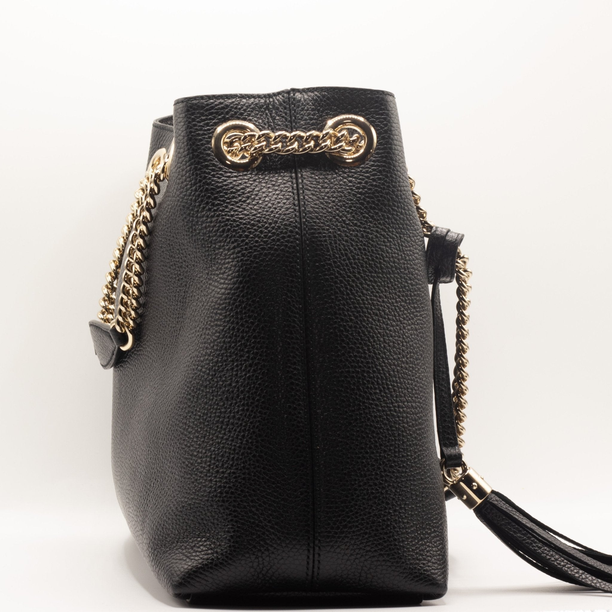 Soho Chain Black Leather