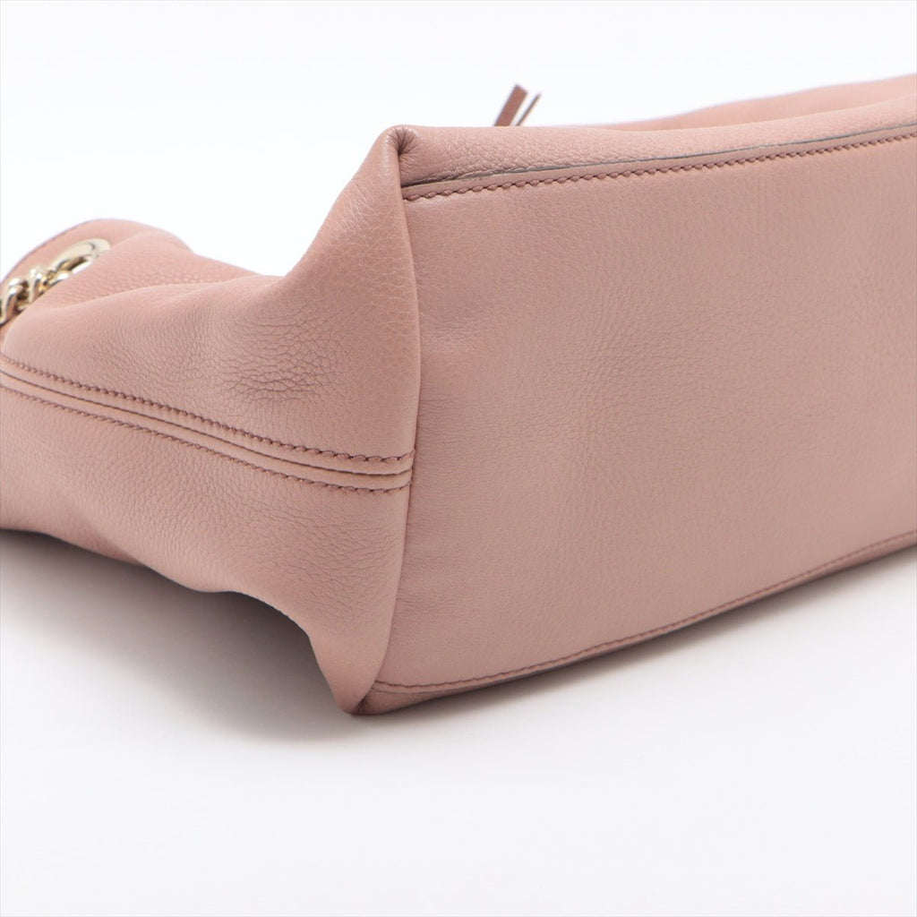 Soho Pink Leather Chain Bag