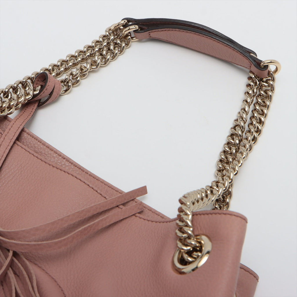 Soho Pink Leather Chain Bag