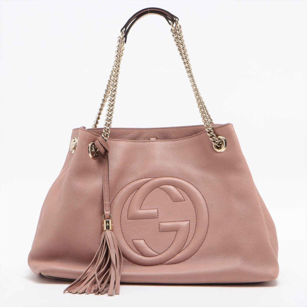 Soho Pink Leather Chain Bag