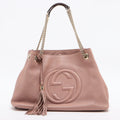 Soho Pink Leather Chain Bag