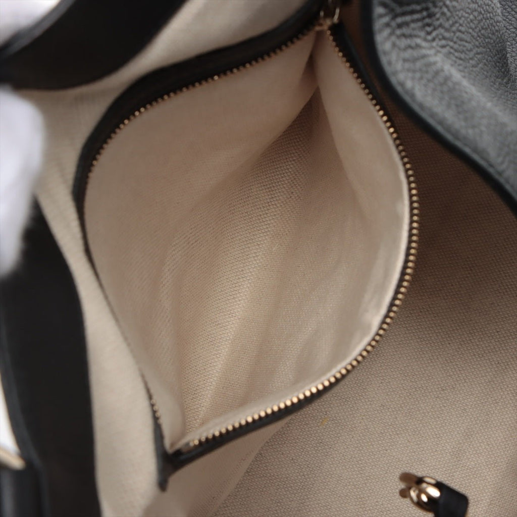 Soho Shoulder Bag Leather Black