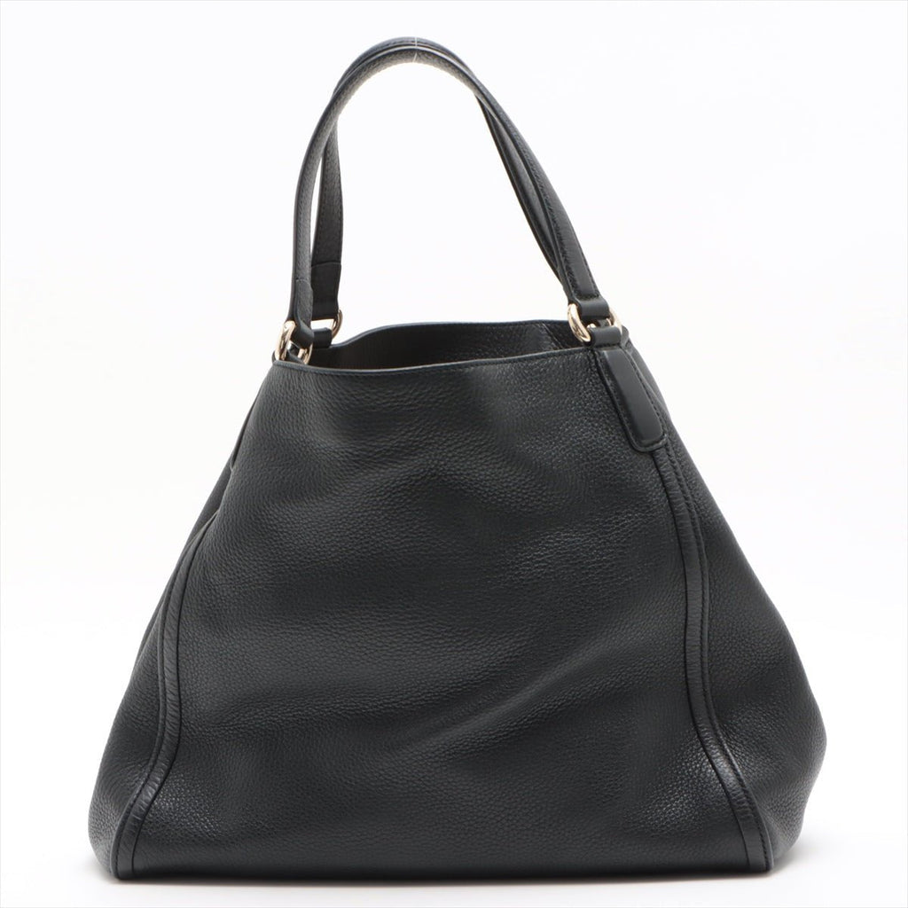 Soho Shoulder Bag Leather Black