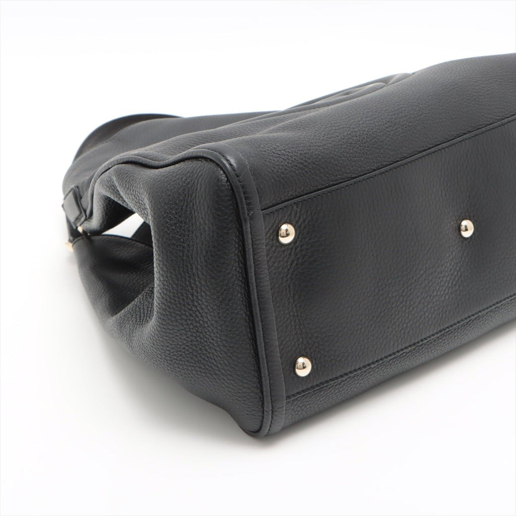 Soho Shoulder Bag Leather Black