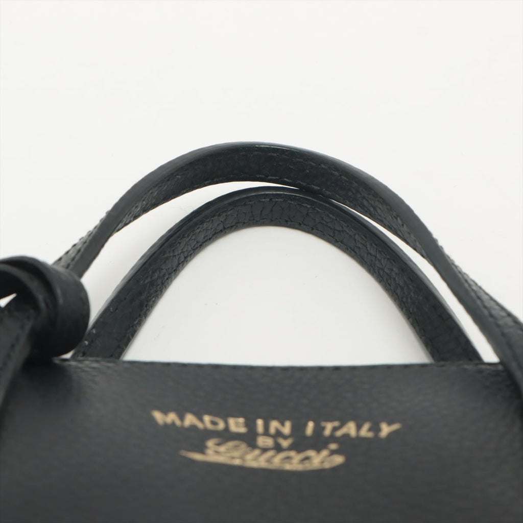 Swing Leather 2way Black Bag