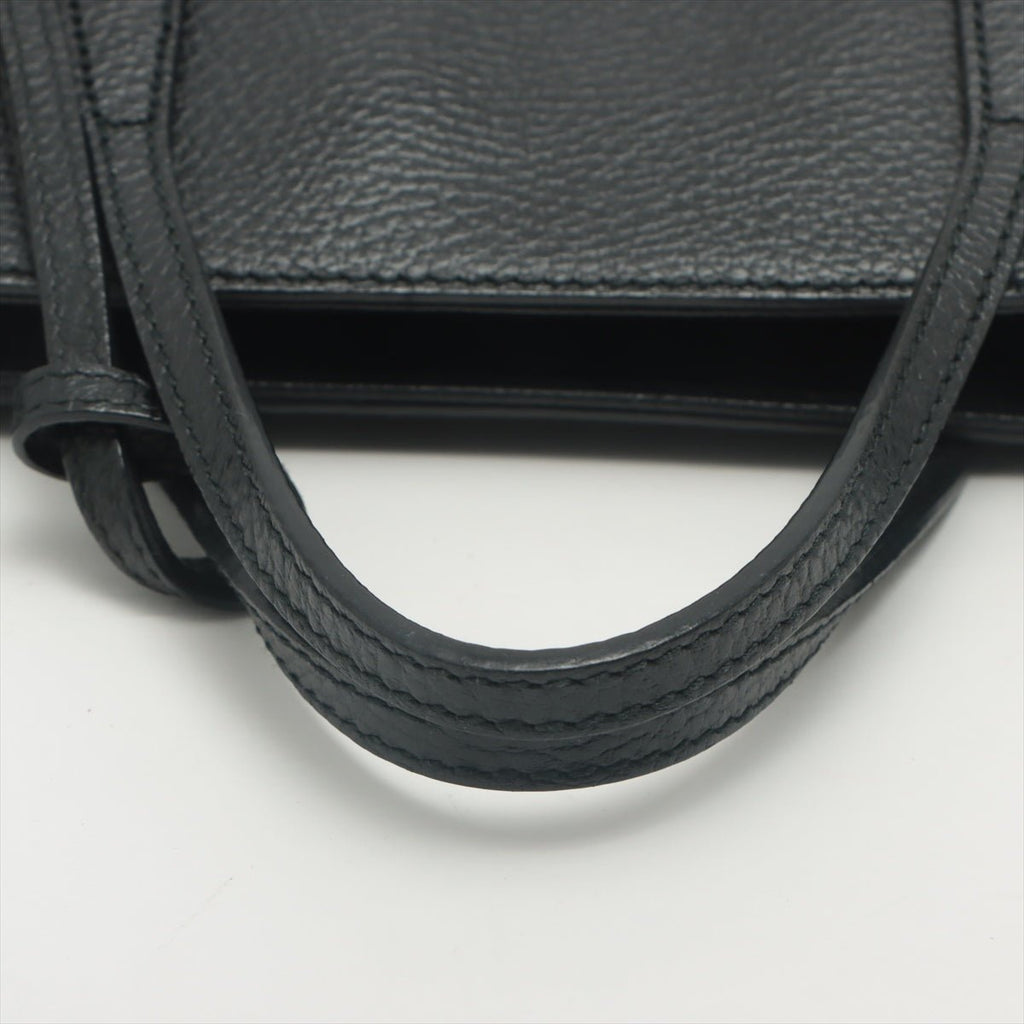 Swing Leather 2way Black Bag