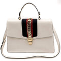Sylvie Maxi Leather White Bag