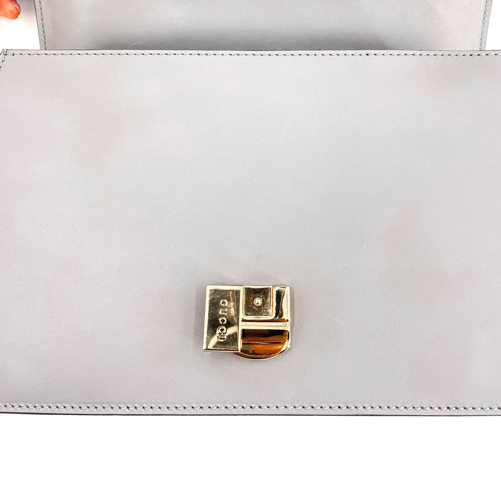 Sylvie Small Leather Grey Bag