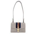 Sylvie Small Leather Grey Bag