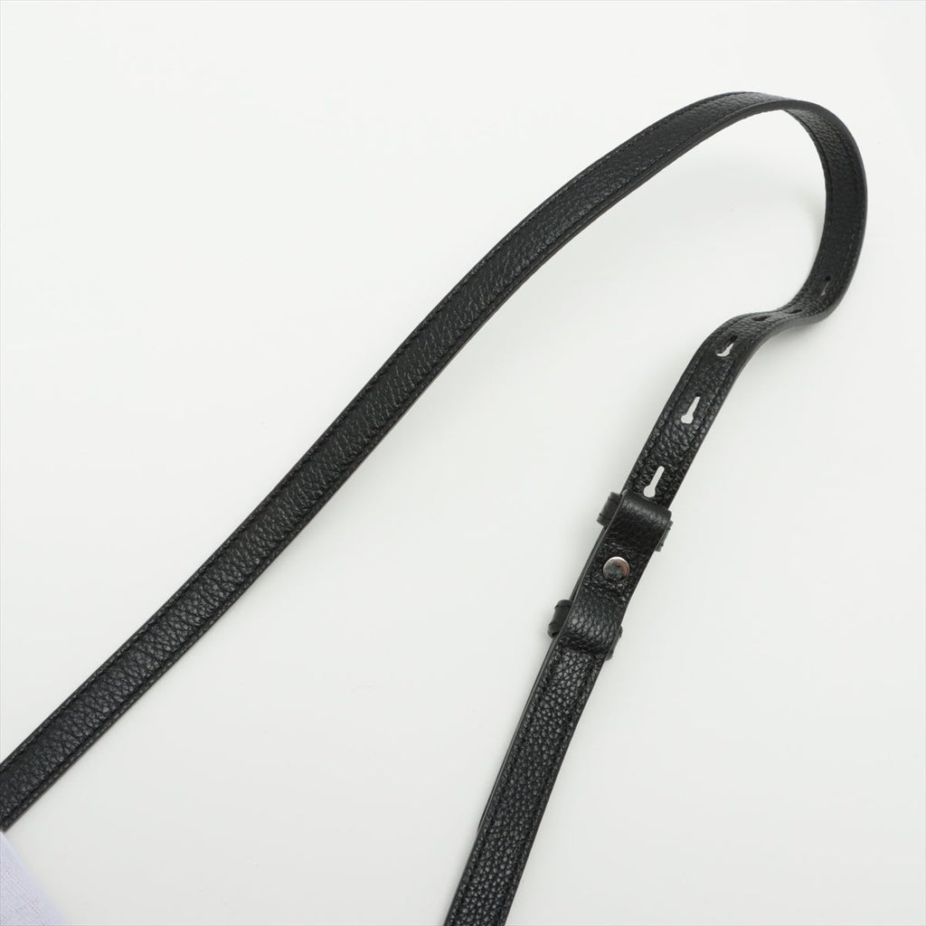 Zumi Black Leather 2-way Handbag