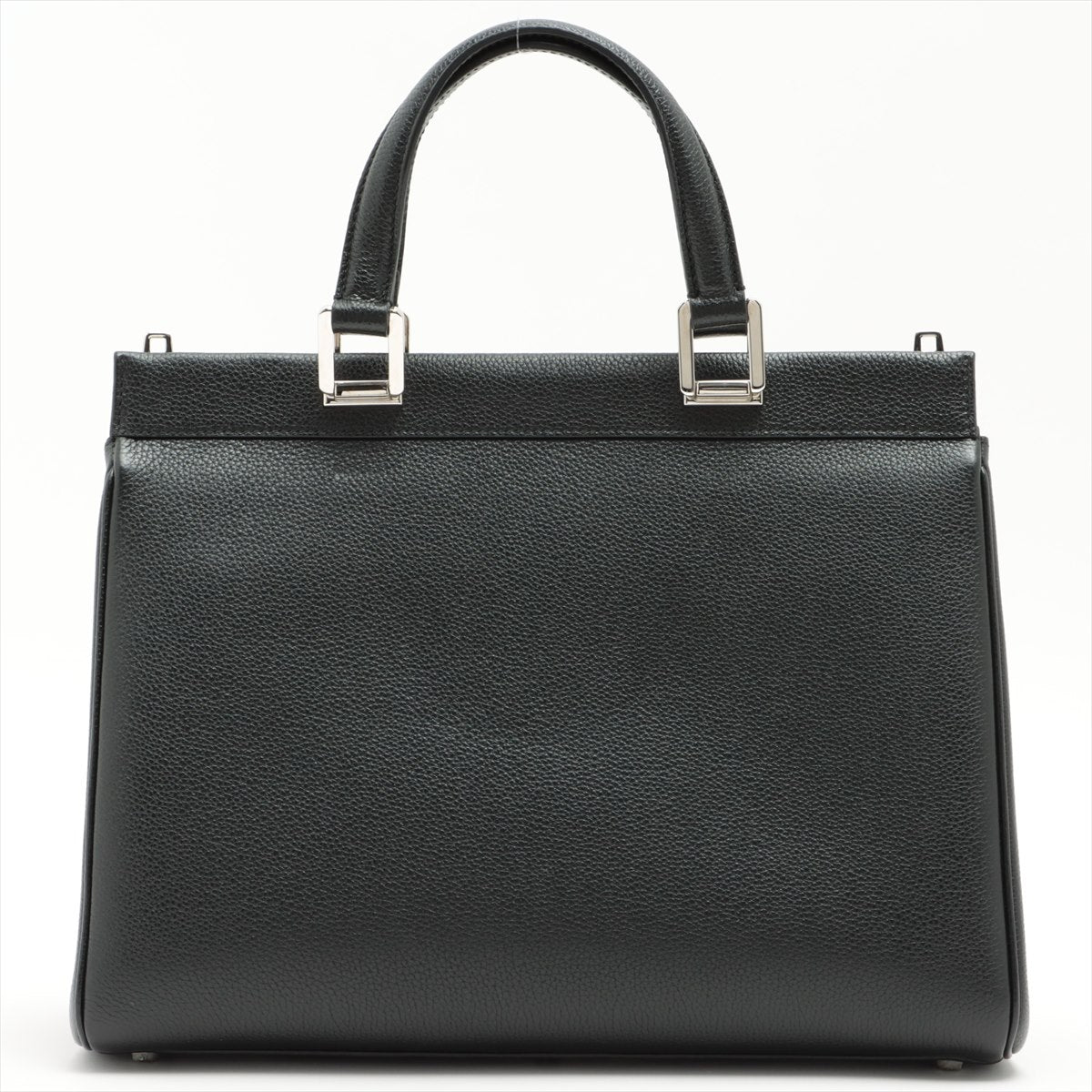 Zumi Black Leather 2-way Handbag