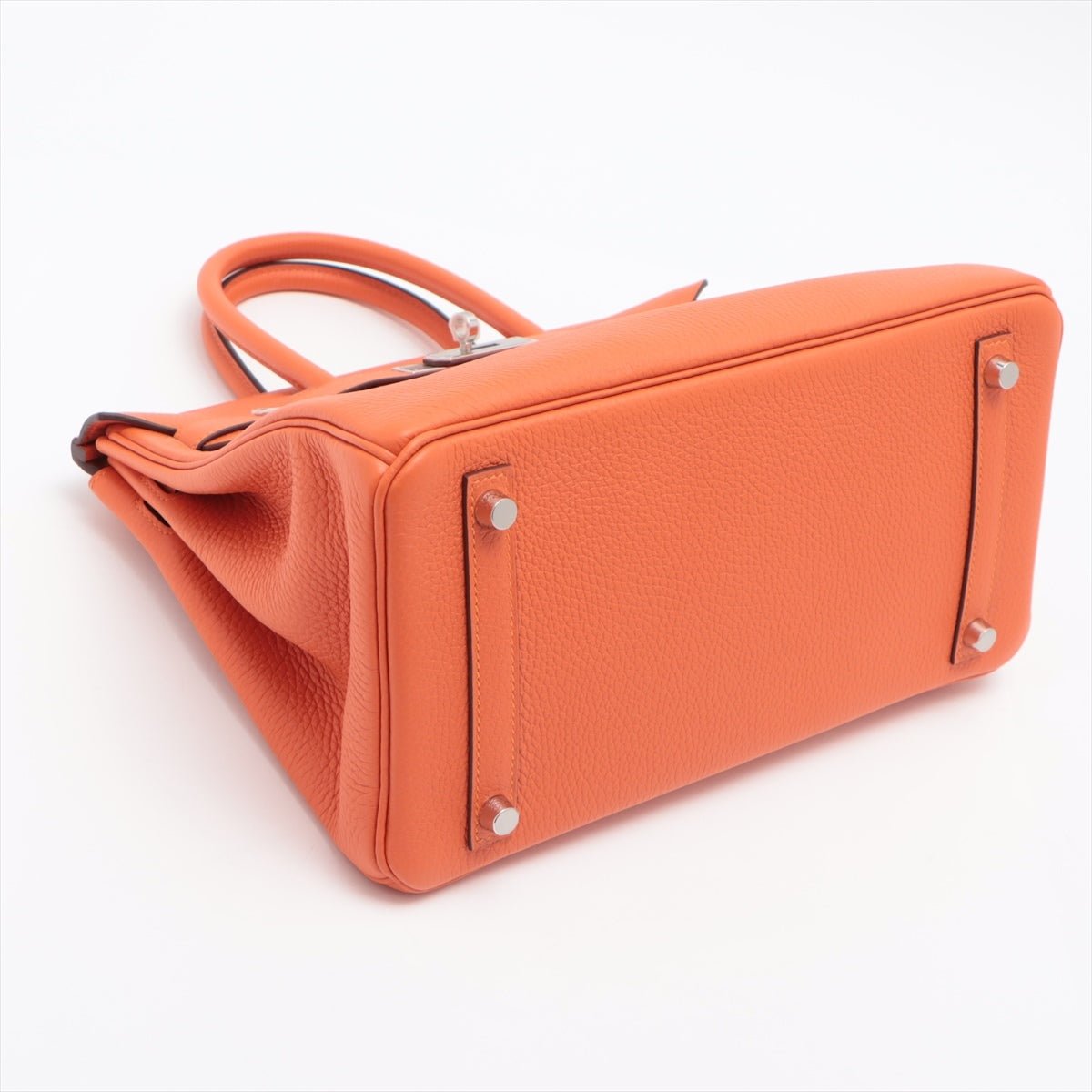 Birkin 30 Taurillon Clemence Feu Silver Hardware