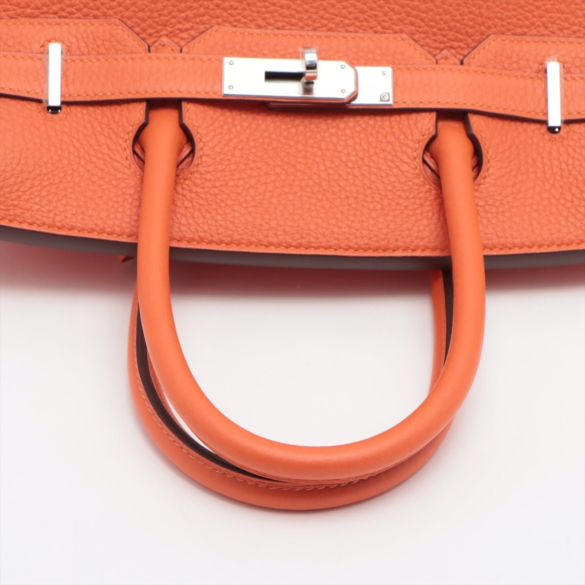 Birkin 30 Taurillon Clemence Feu Silver Hardware