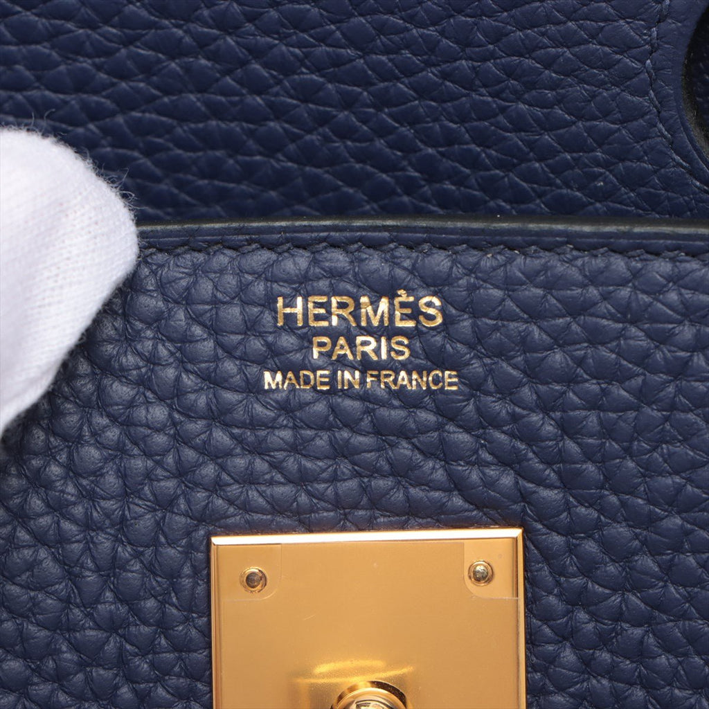 Birkin 30 Togo Blue Encre Gold Hardware