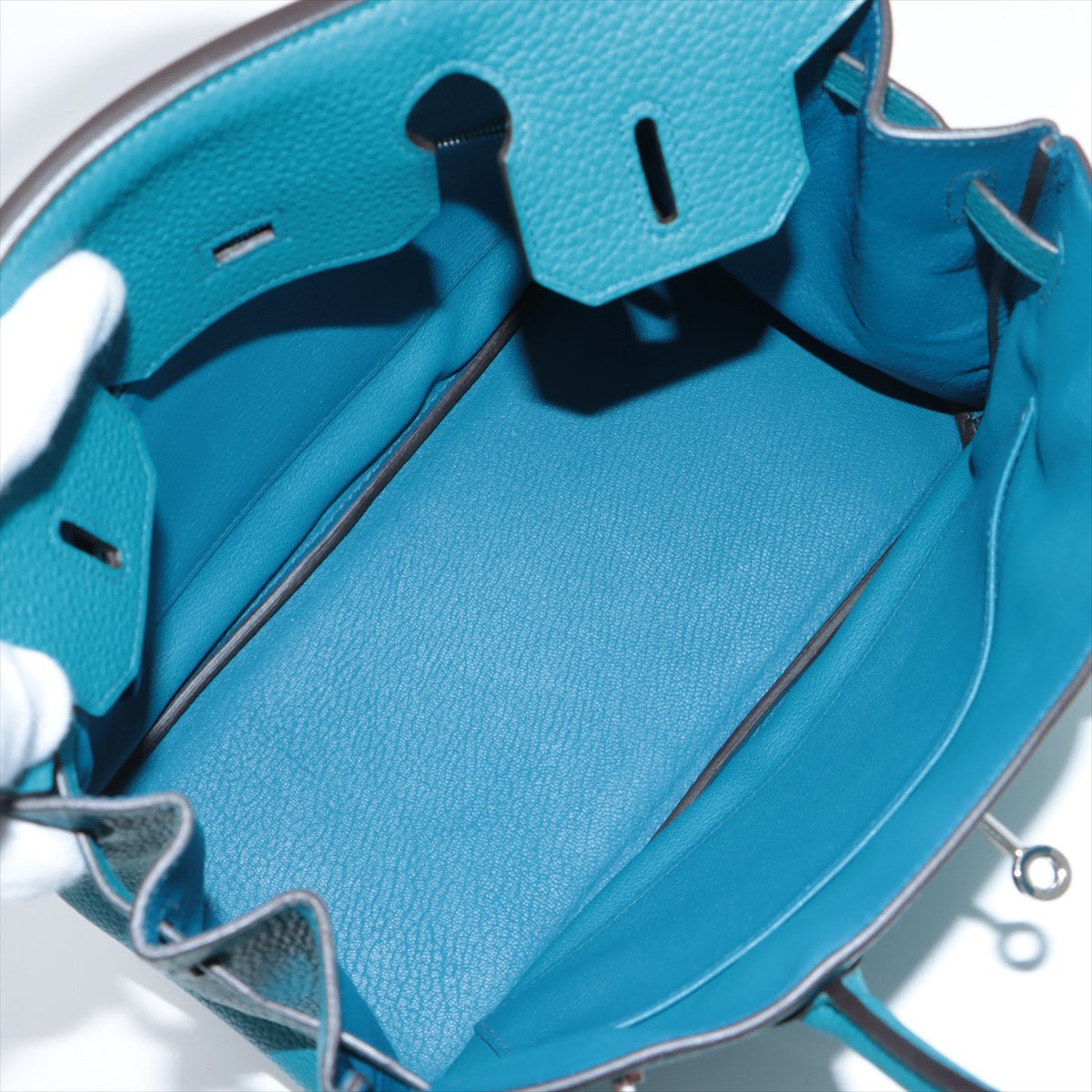 Birkin 30 Togo Blue Thalassa Silver Hardware