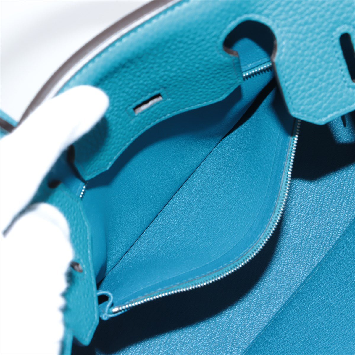 Birkin 30 Togo Blue Thalassa Silver Hardware