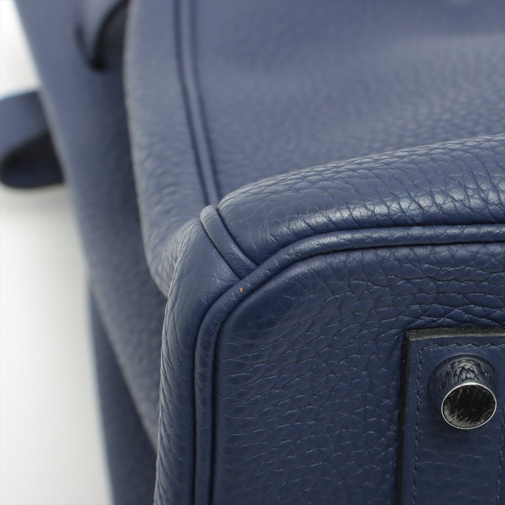 Birkin 35 Taurillon Clemence Blue Encre Silver Hardware
