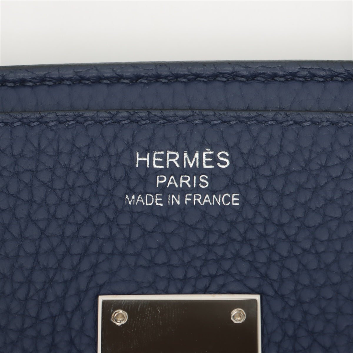 Birkin 35 Taurillon Clemence Blue Encre Silver Hardware