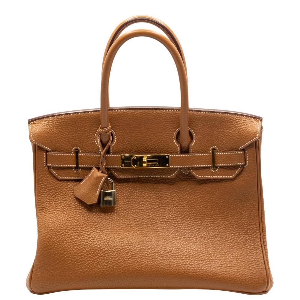 Birkin Brown Togo 30 Gold Hardware