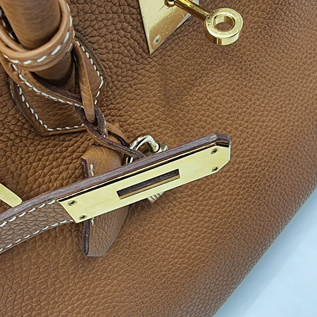 Birkin Brown Togo 30 Gold Hardware