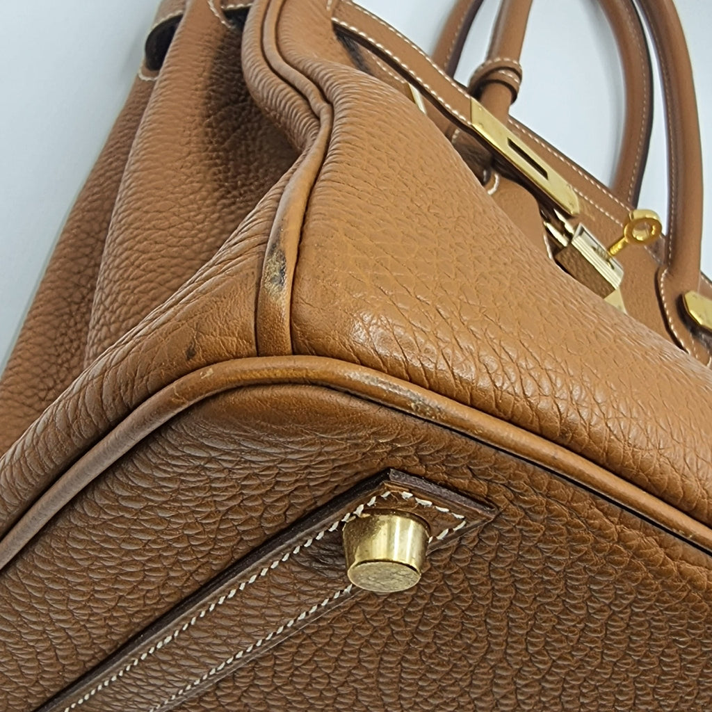 Birkin Brown Togo 30 Gold Hardware