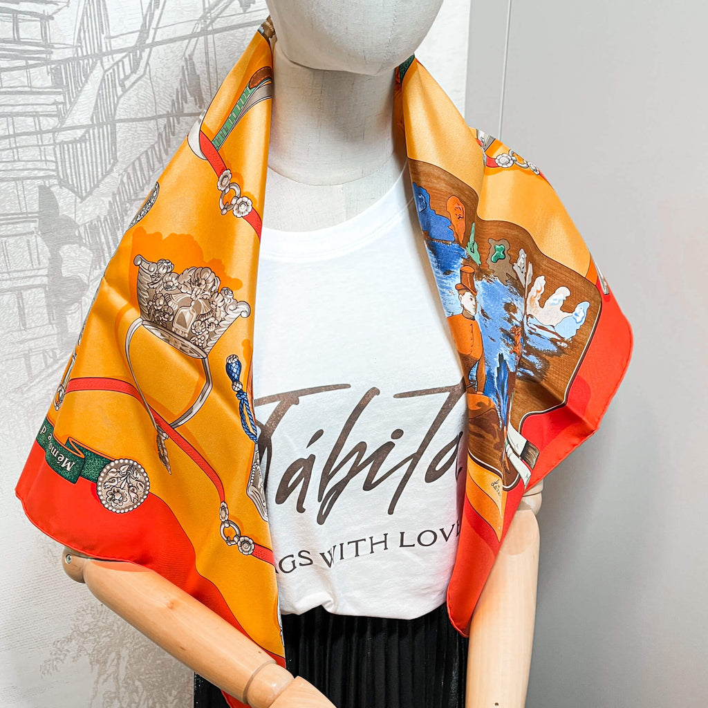 CarrÃƒÆ’Ã‚Â© 90 Memoire d'Hermes Silk Red Foulard