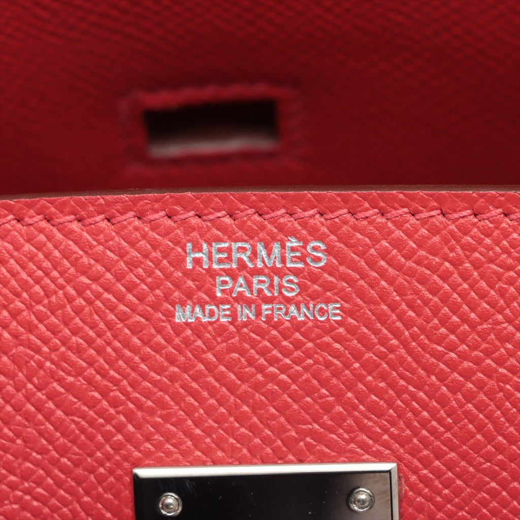 Hermes Birkin 30 Veau Epsom Bougainvillea Red Pink Palladium
