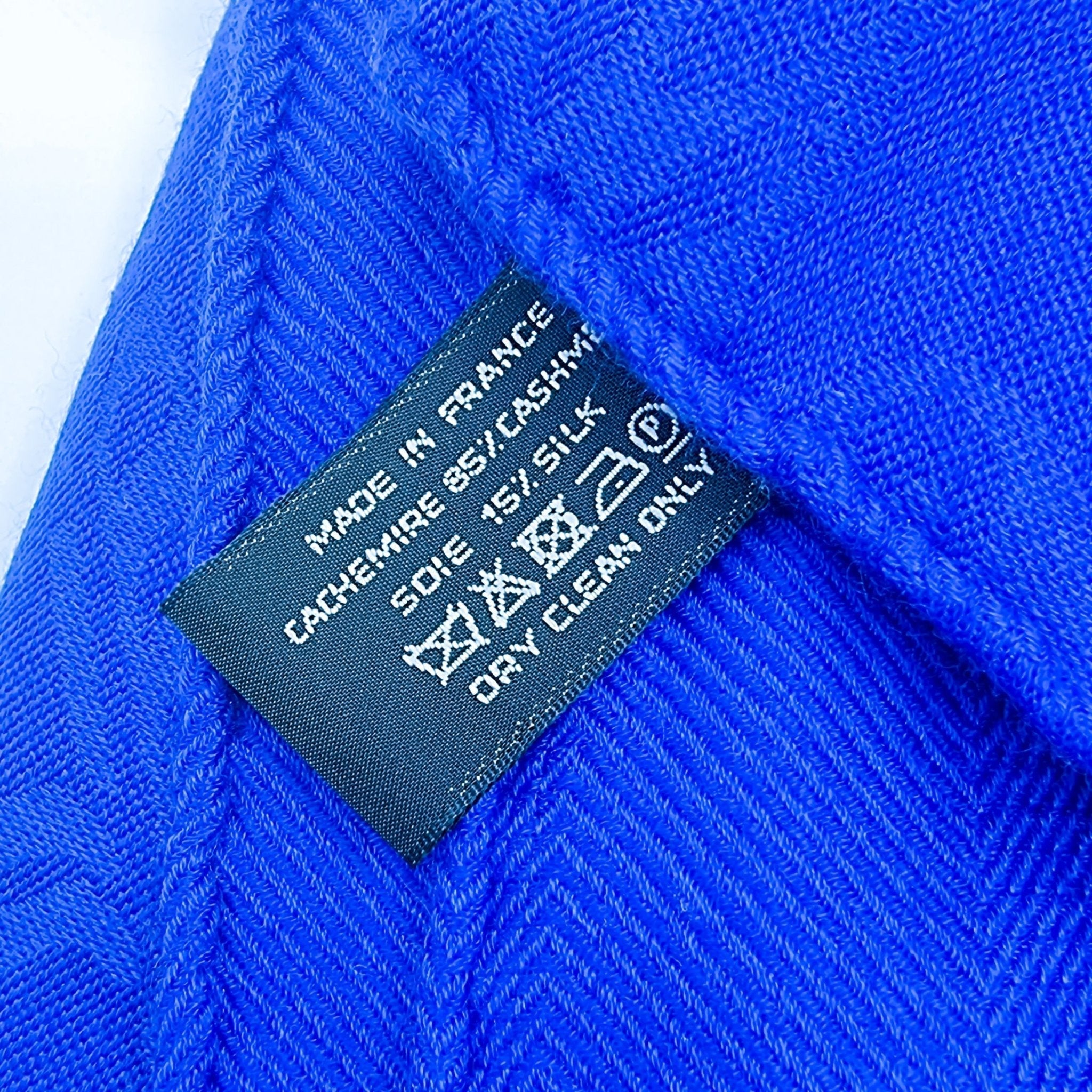 New Libris Stole in Blue Cashmere