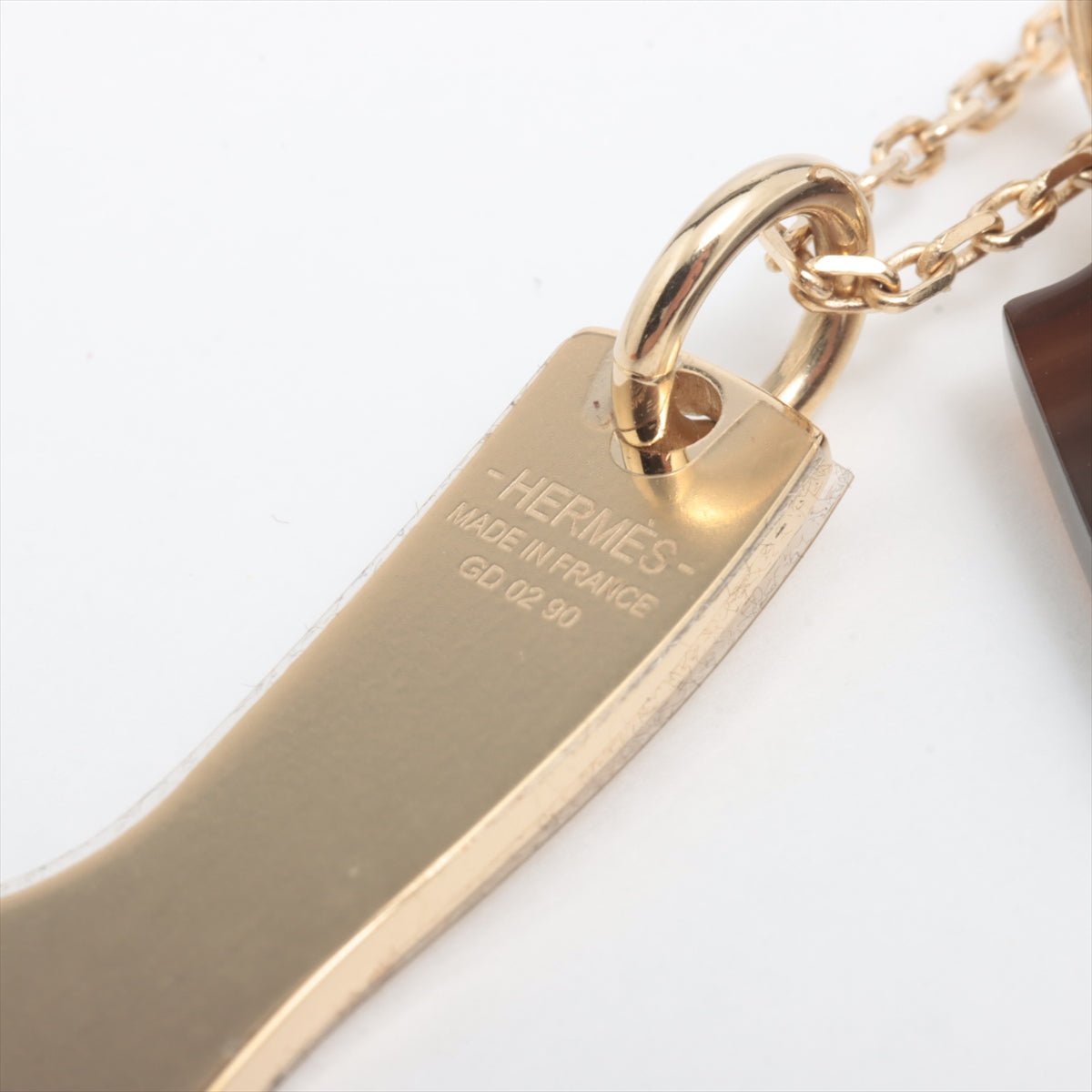 Permabrass Buffalo Horn Amulette Maroquinier PM Pendant