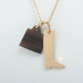 Permabrass Buffalo Horn Amulette Maroquinier PM Pendant