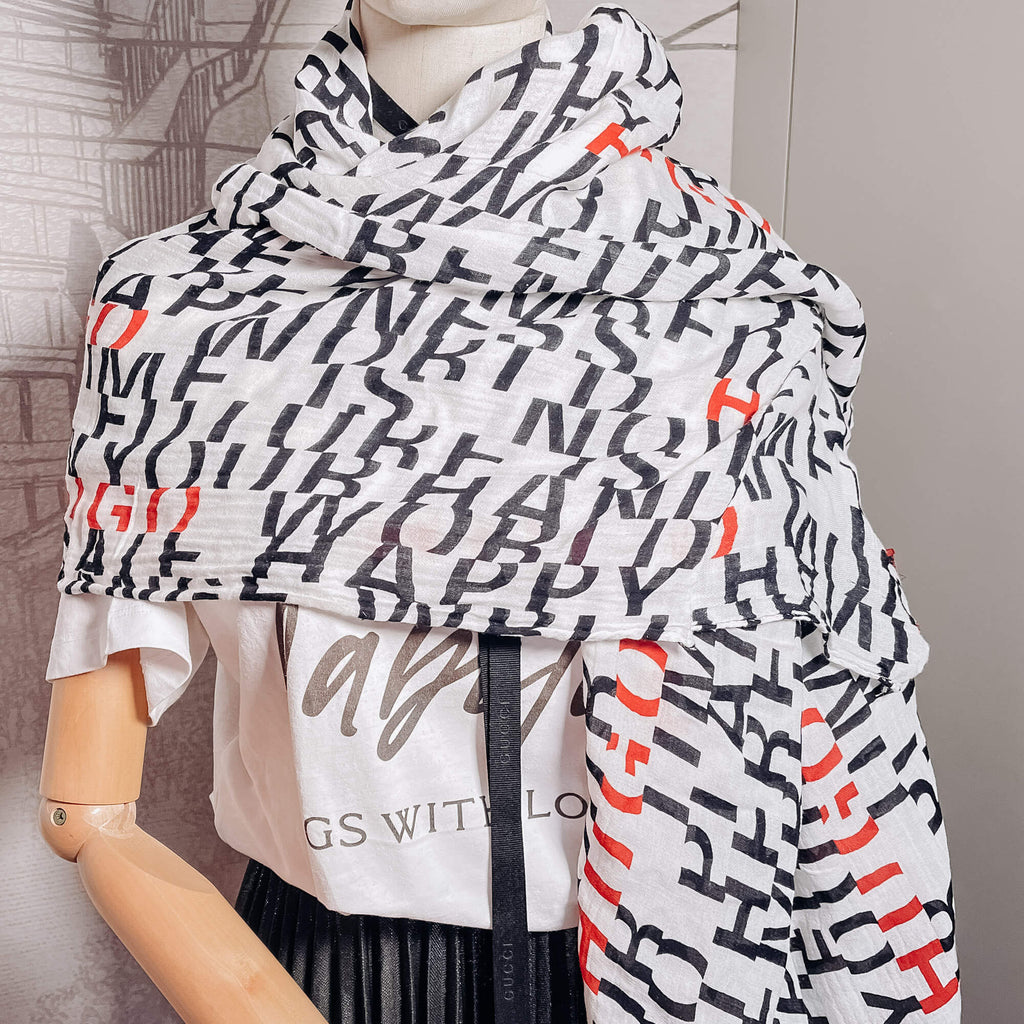 Multicolour Monofram Foulard