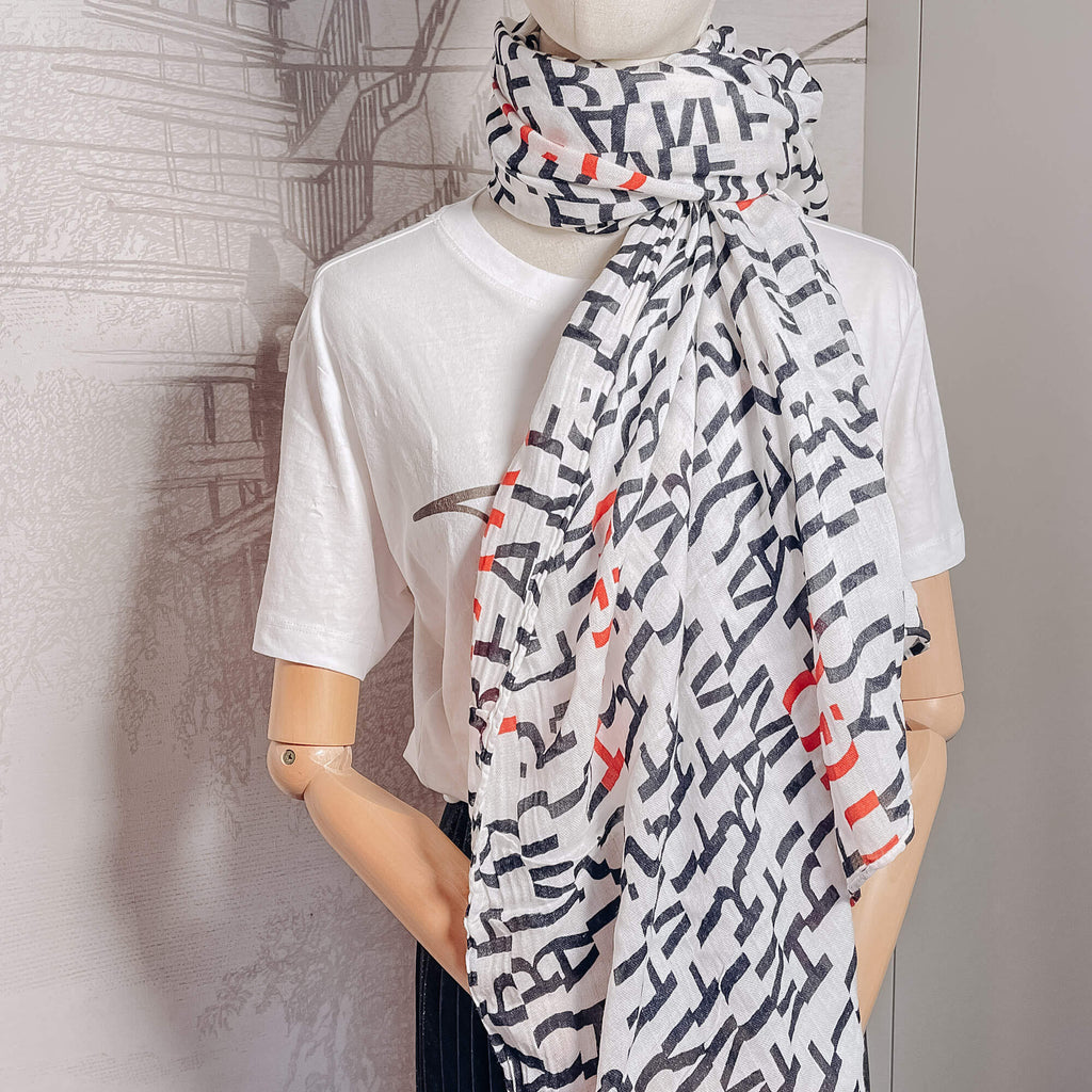 Multicolour Monofram Foulard