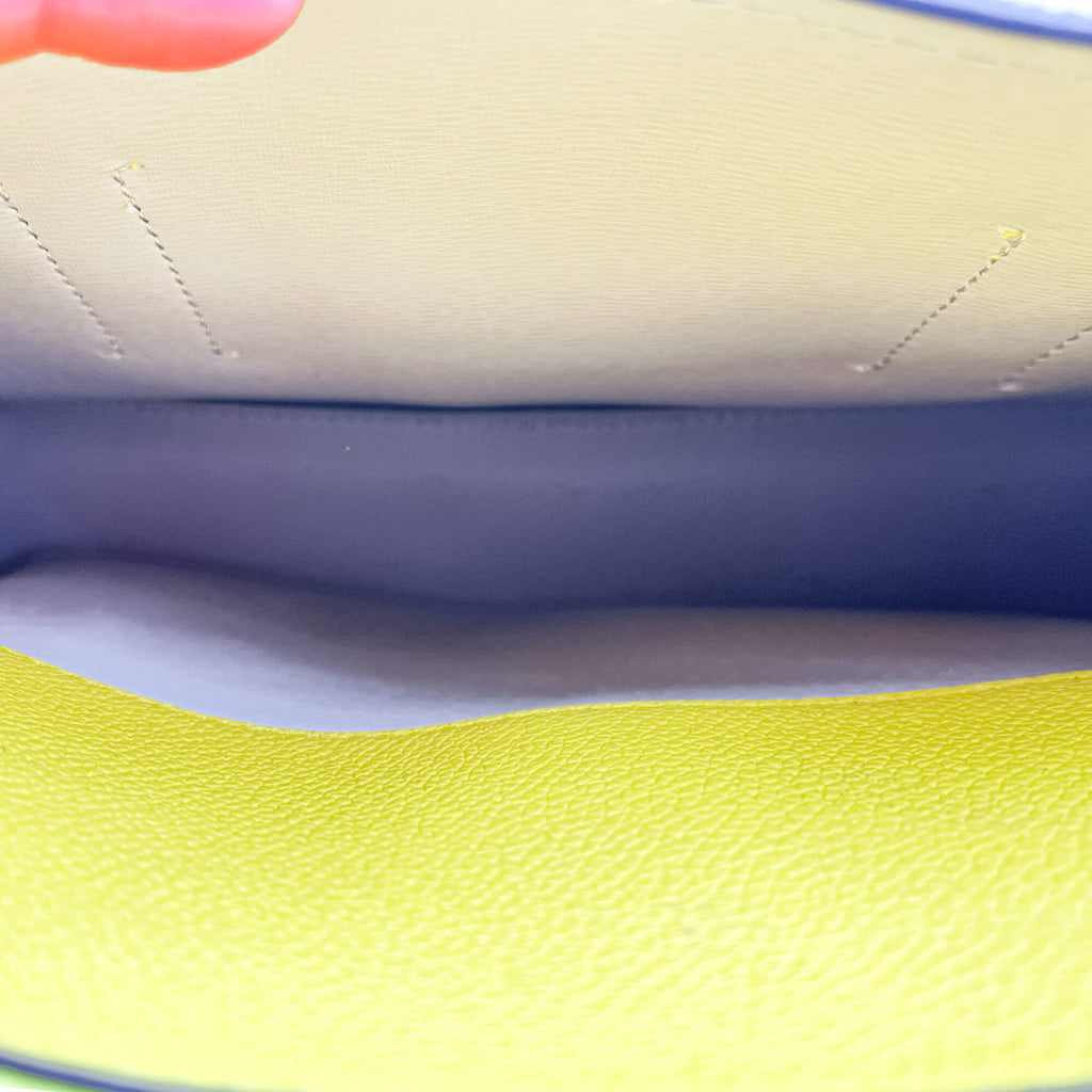 Margaux Medium Leather Yellow Bag