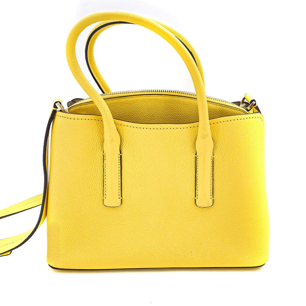 Margaux Medium Leather Yellow Bag