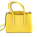 Margaux Medium Leather Yellow Bag