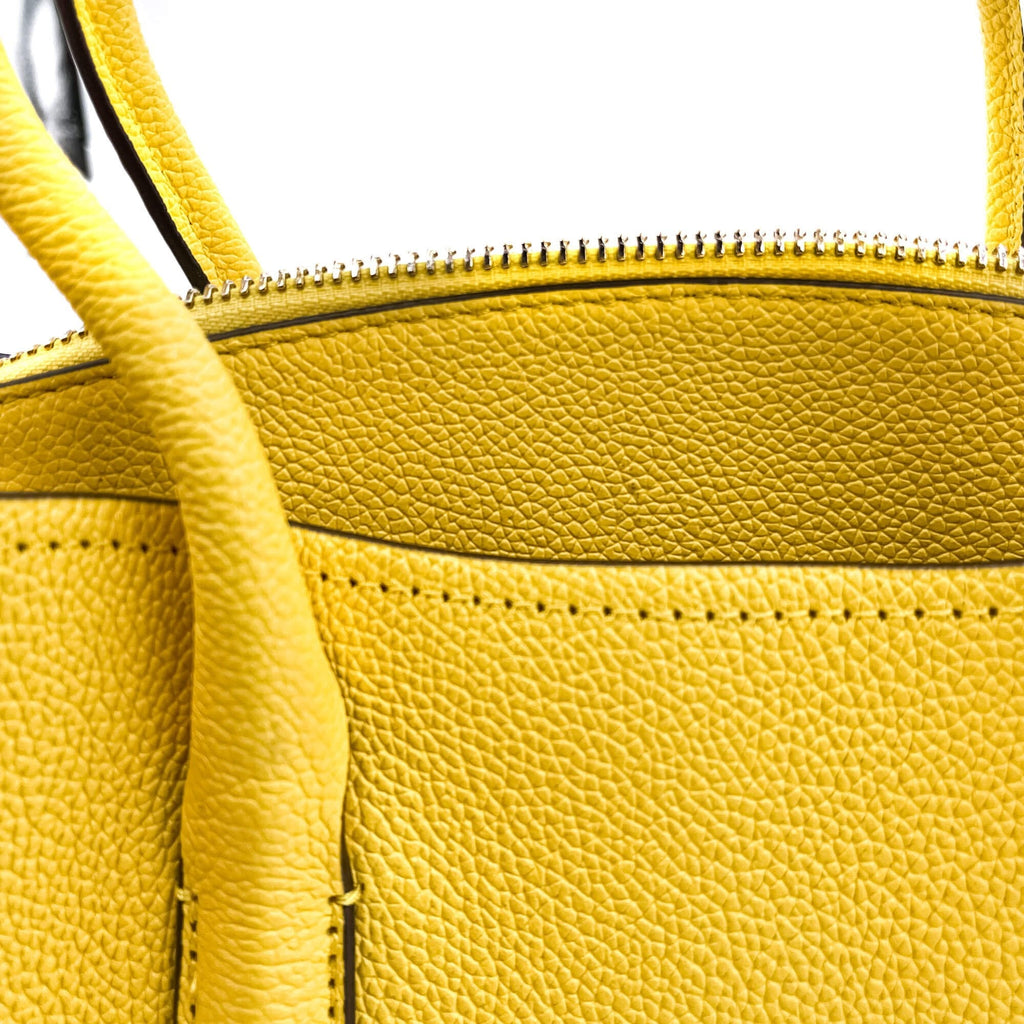 Margaux Medium Leather Yellow Bag