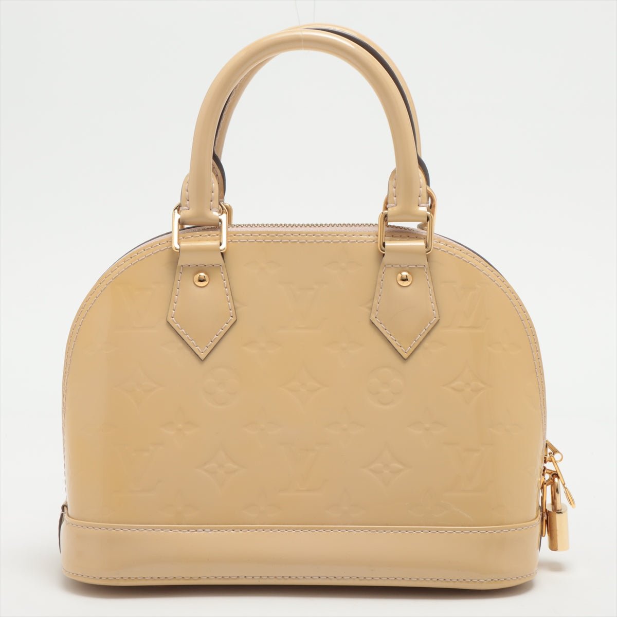 Alma BB Monogram Vernis Beige