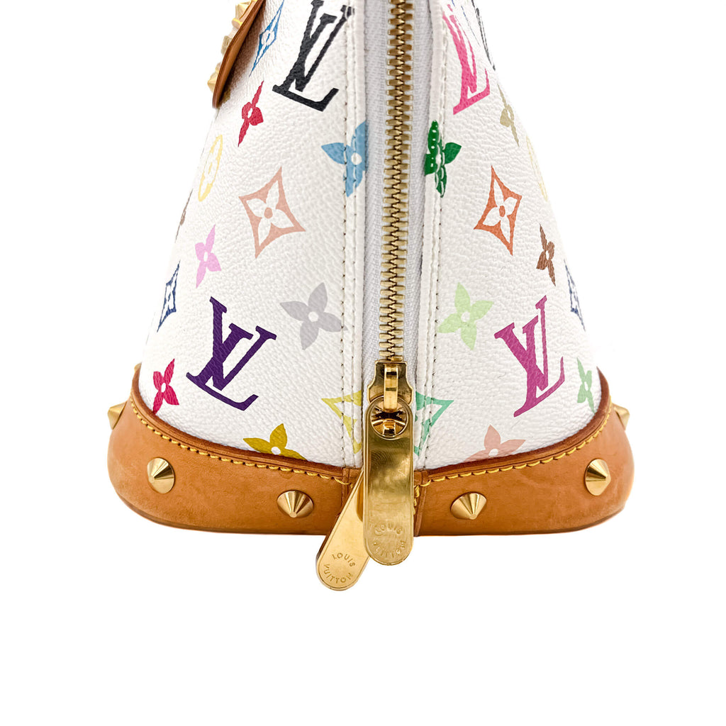 Alma PM Epi Leather Murakami White Bag