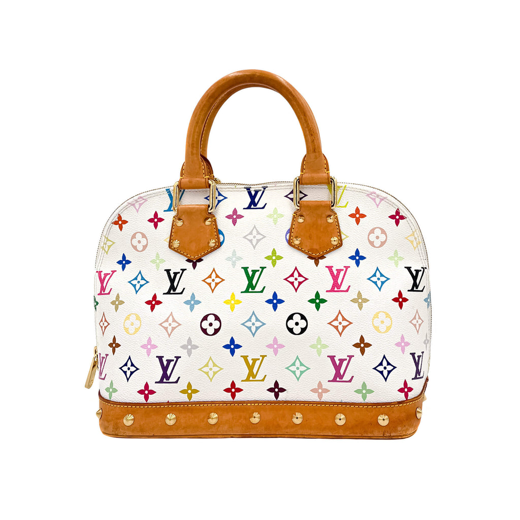Alma PM Epi Leather Murakami White Bag